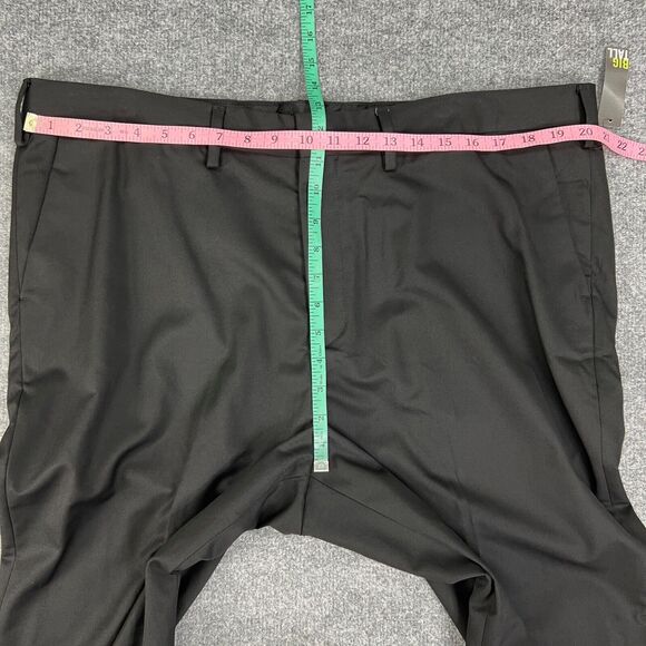 Apt 9 Pants Mens 42 Black Modern Fit Flat Front Straight Viscose Blend Dress - Picture 6 of 12